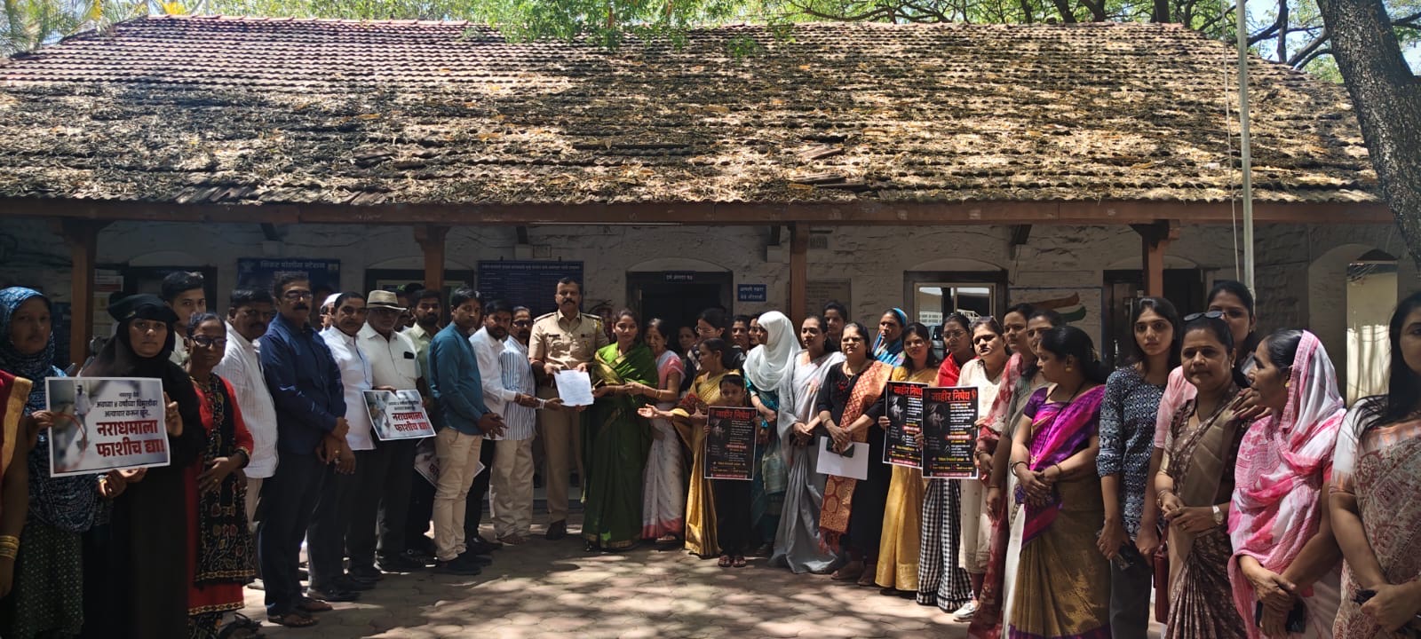 नसरापूर अत्याचार प्रकरणाचा शिरूरमध्ये तीव्र निषेध:  आरोपीला फाशीची शिक्षा देण्याची मागणी
